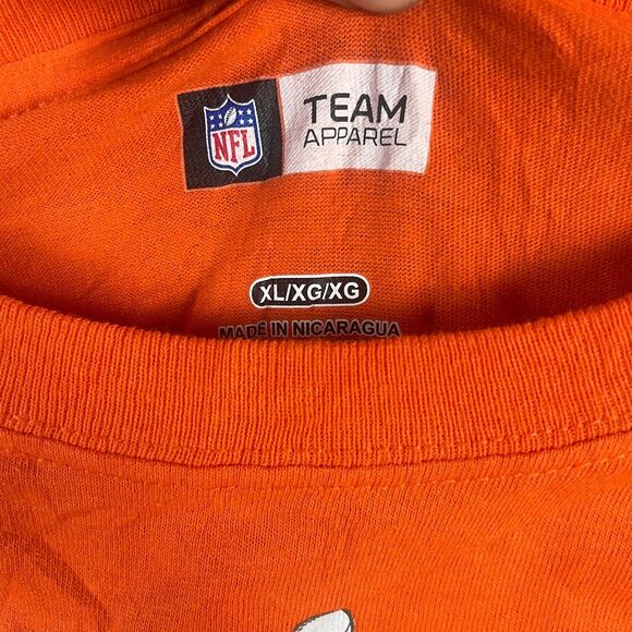 Denver Broncos NFL Team Apparel T-Shirt Men's XL Orange Short Sleeves Crew Neck - Picture 4 of 6